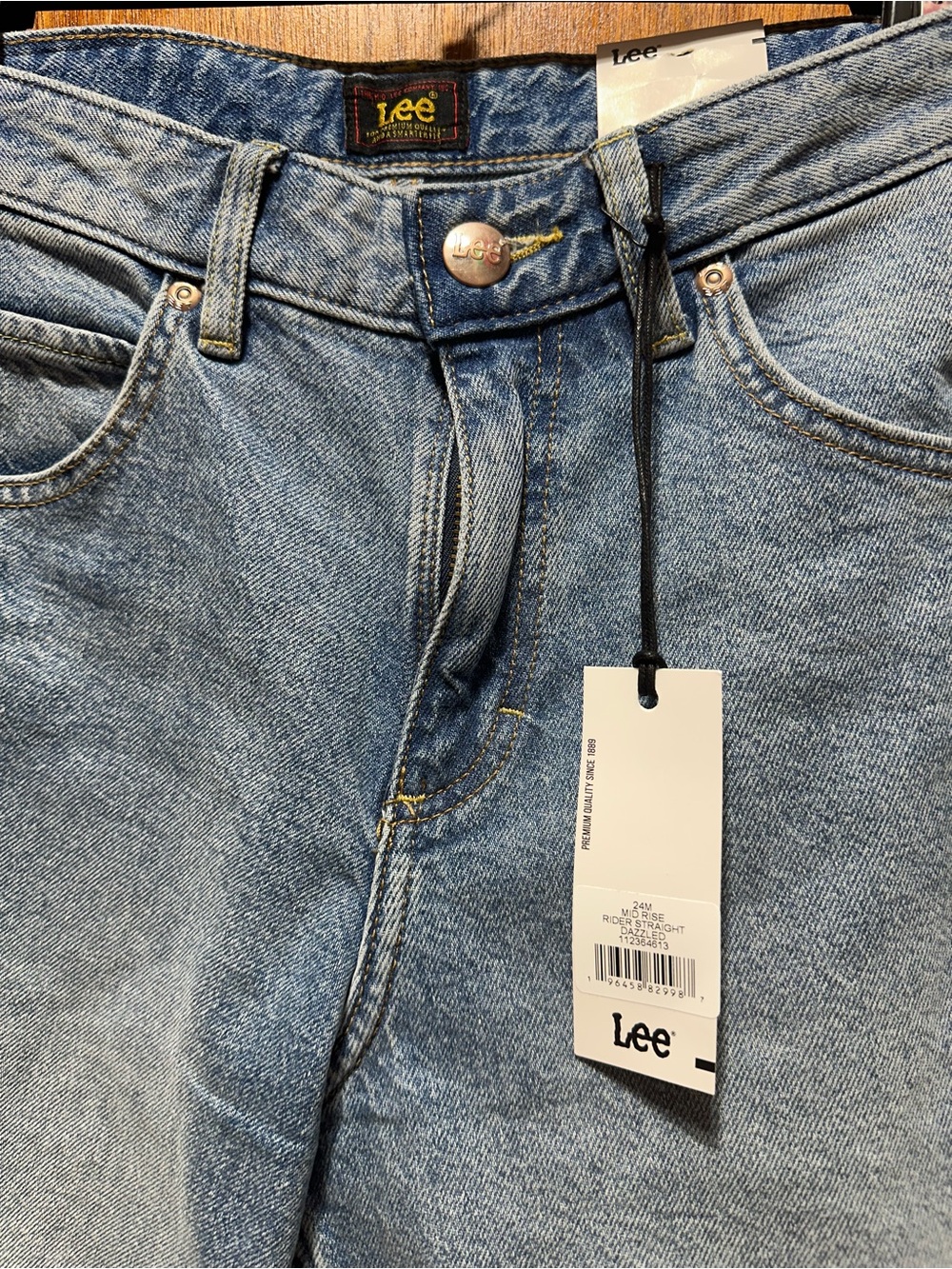 Lee Mid Rise Rider Straight 24M - Picture 2 of 6